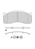 GARNITURE DE FREIN JEU AXE TRAINE  VOLVO FH-FM